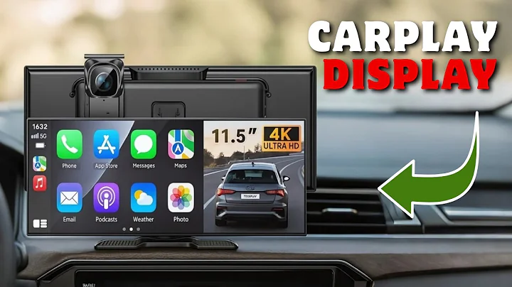 Best Portable CarPlay Display Review | Wireless CarPlay & Android Auto | 4K Dash Cam & Backup Camera