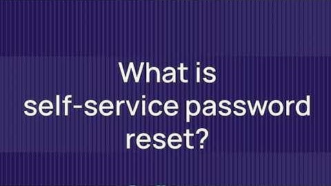 Self Service Password Reset✅🔐🔢🙈excellent way of allowing users to renew their passwords autonomously