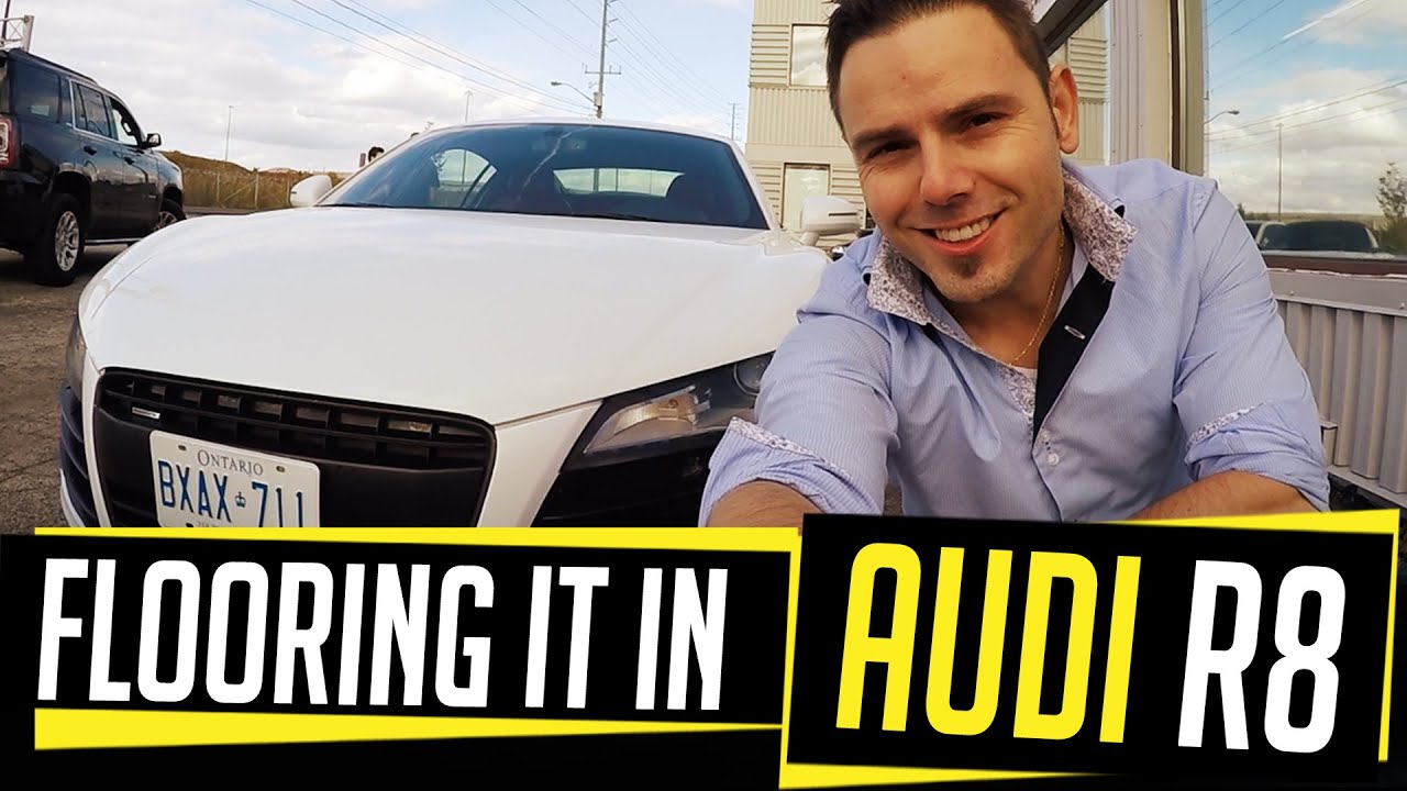 FLOORING it in an AUDI R8 on THE UBER EXPERIMENT