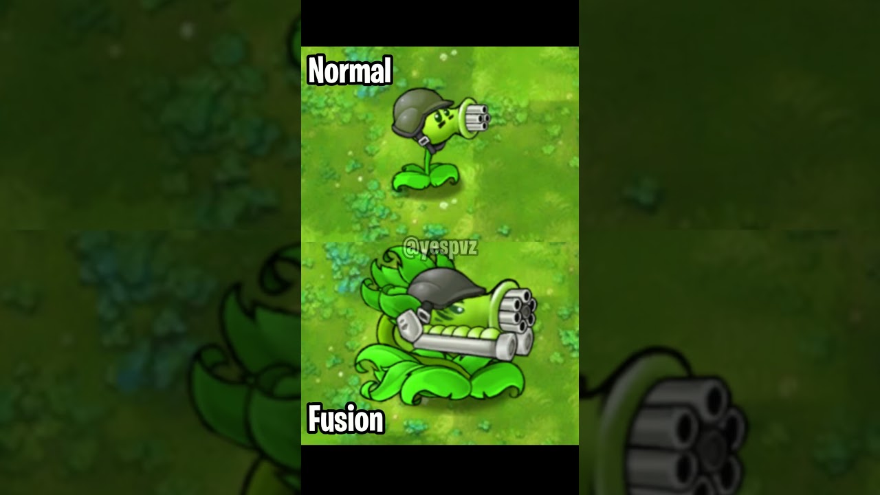 pvz normal plants vs fusion plants 🤯 