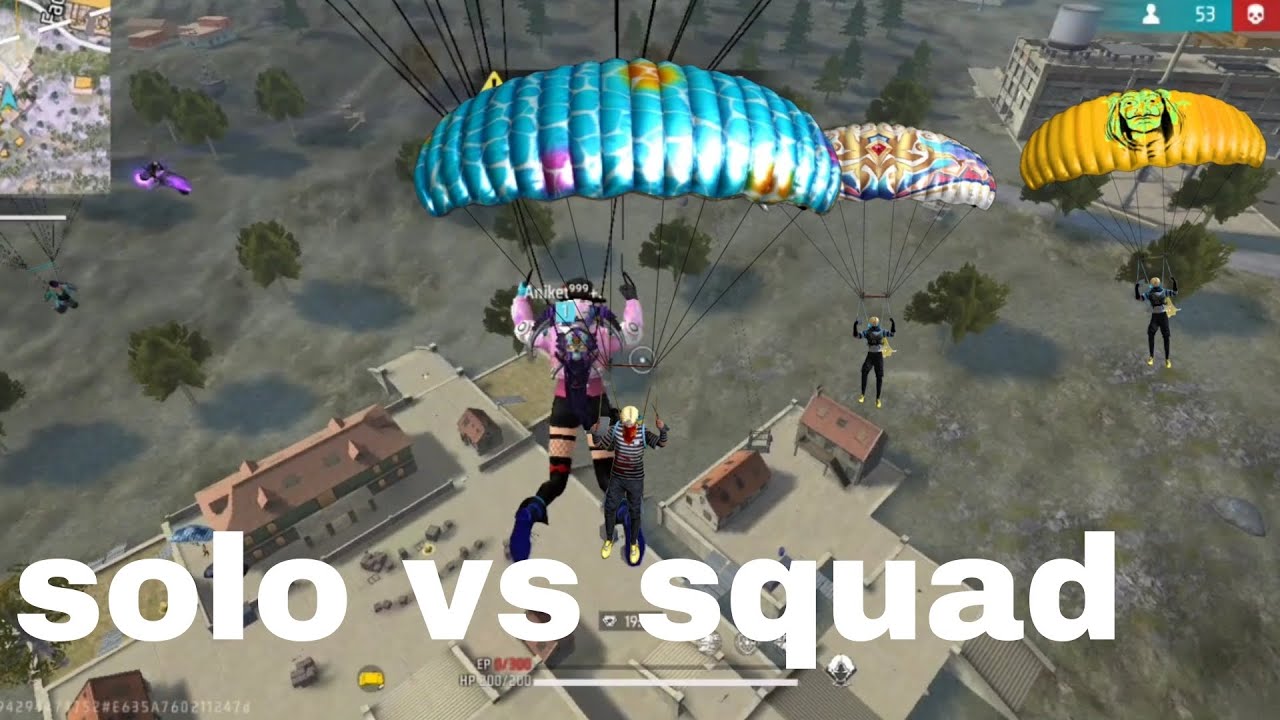 free fire solo vs squad full rush game play New season rank push 💪💪💓 ...
