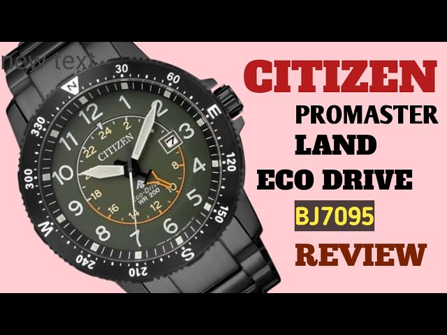 Citizen Promaster Land Eco-drive watch Review BJ7095 - YouTube