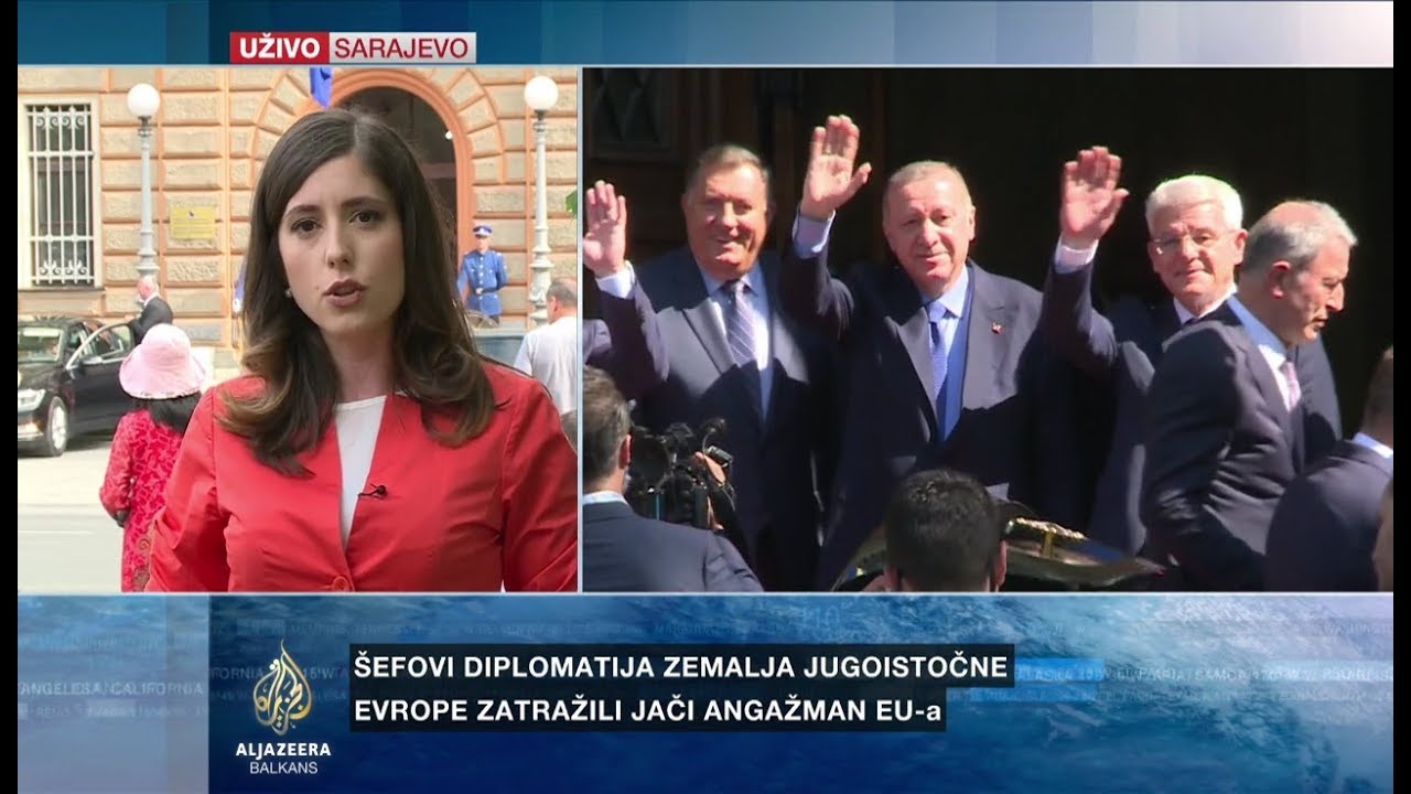 استقبل أعضاء رئاسة البوسنة والهرسك أردوغان في سراييفو