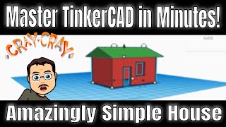 Amazingly simple Tinkercad house! Master Tinkercad in Minutes