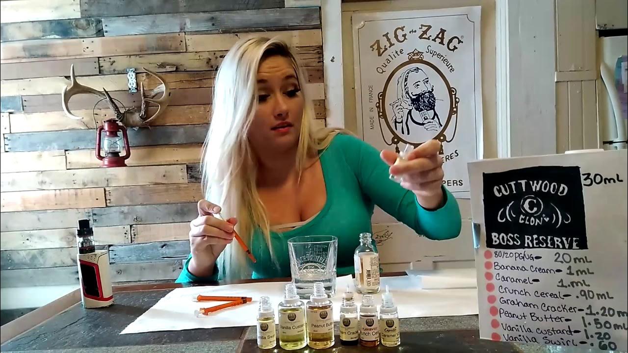 EASY! CUTTWOOD EJuice HOW TO make your own Vape juice at home BEGINNERS step by step BOSS