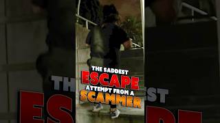 Scammer Tries to Do Parkour to Escape from Us