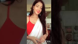 Actress Archana Rajput Singh Navelpierced Old Tiktokwhitesaree11