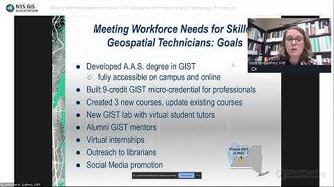 Meeting Workforce Needs with Virtual GIST (Geospatial Information Science Technology)