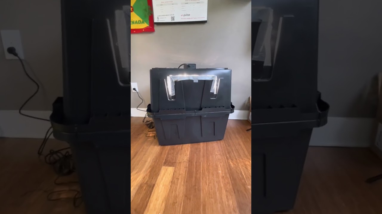 Using a space tote to grow hemp/cannabis