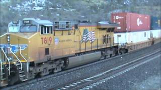 Union Pacific at Tehachapi loop going to Caliente