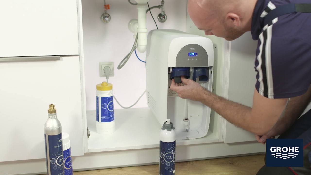 GROHE Blue Home automatic cleaning [EN] / Curatare Grohe Blue Home ...