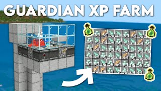 BEST Guardian XP Farm Tutorial in Minecraft Bedrock 1.20! (MCPE/Xbox/PS4/Nintendo Switch)