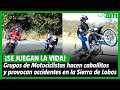 Motociclistas SE JUEGAN la vida con DERRAPES y sufren ACCIDENTES en la Sierra de Lobos