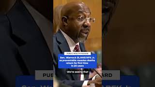 Senator Raphael Warnock SLAMS RFK Jr.as preventable measles deaths return for first time in 20 years