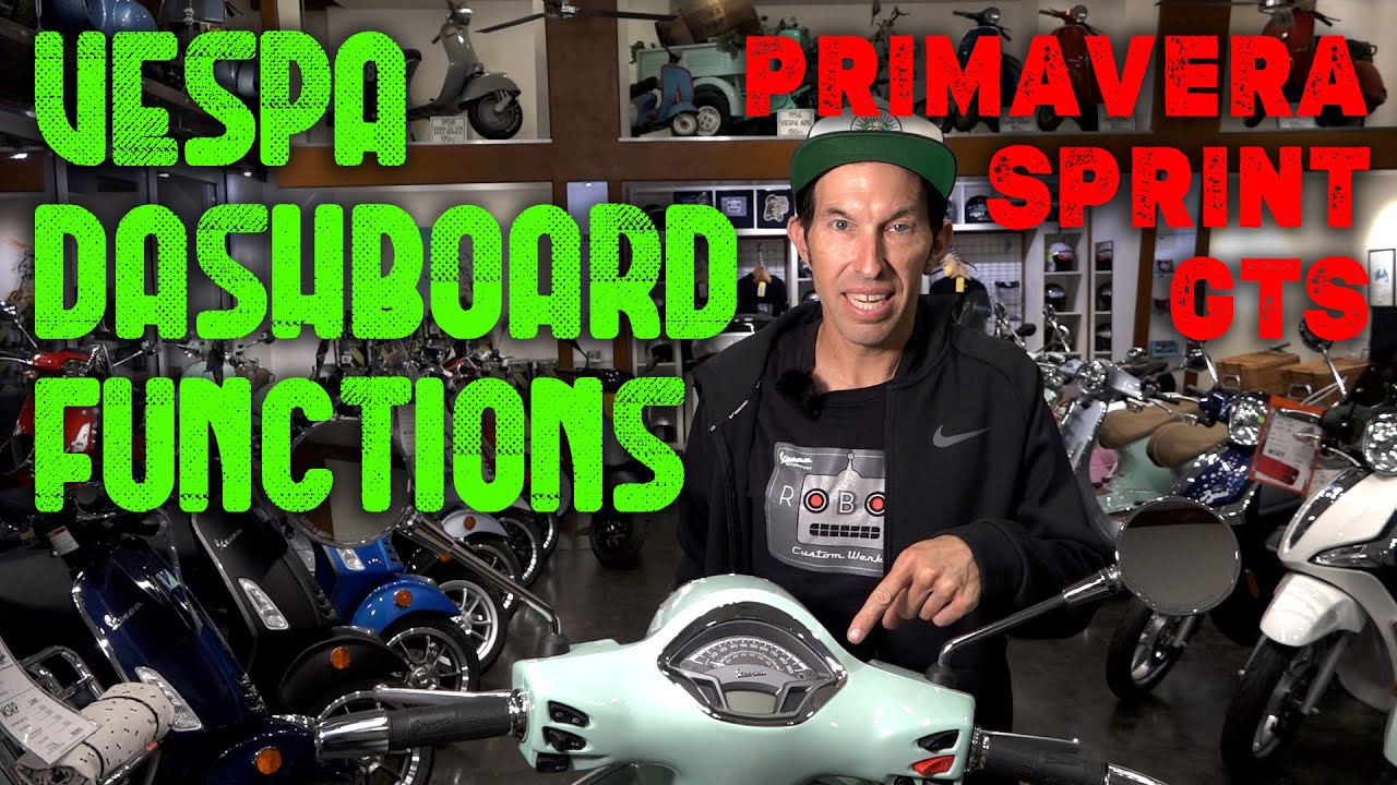 Всё, что вам нужно знать о приборной панели Vespa — Primavera, Sprint, GTS (2015–2022)