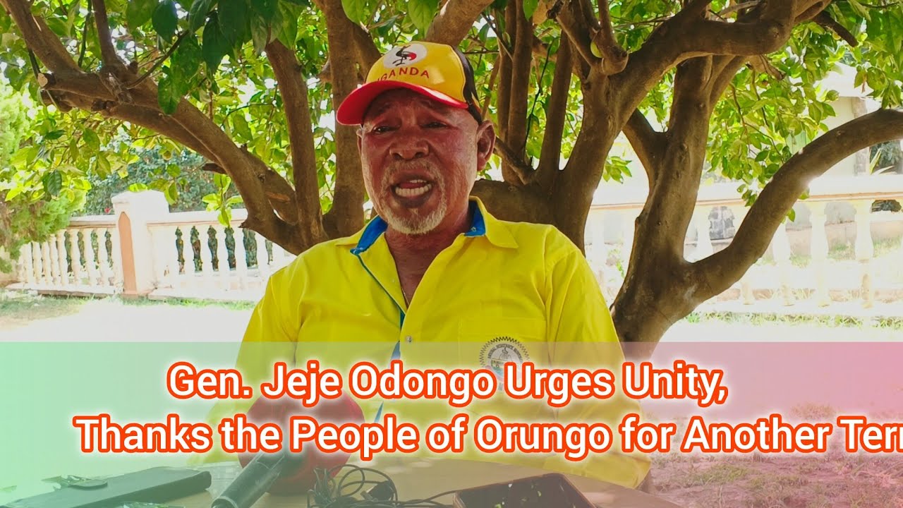 Gen. Jeje Odongo Urges Unity, Thanks the People of Orungo for Another Term