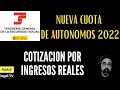 Cotizacion Autonomos | Cuota Autonomos | Cotización por Ingresos Reales | Subida Cuotas para 2022