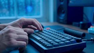 Keyboard ASMR | Gentle Typing in a Muted Rose Workspace screenshot 2