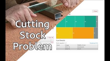 Cutting Stock Problem: How to minimize waste while Rods / Paper Rolls from fixed size Stock?