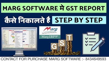 How to generate GST report in MARG software
