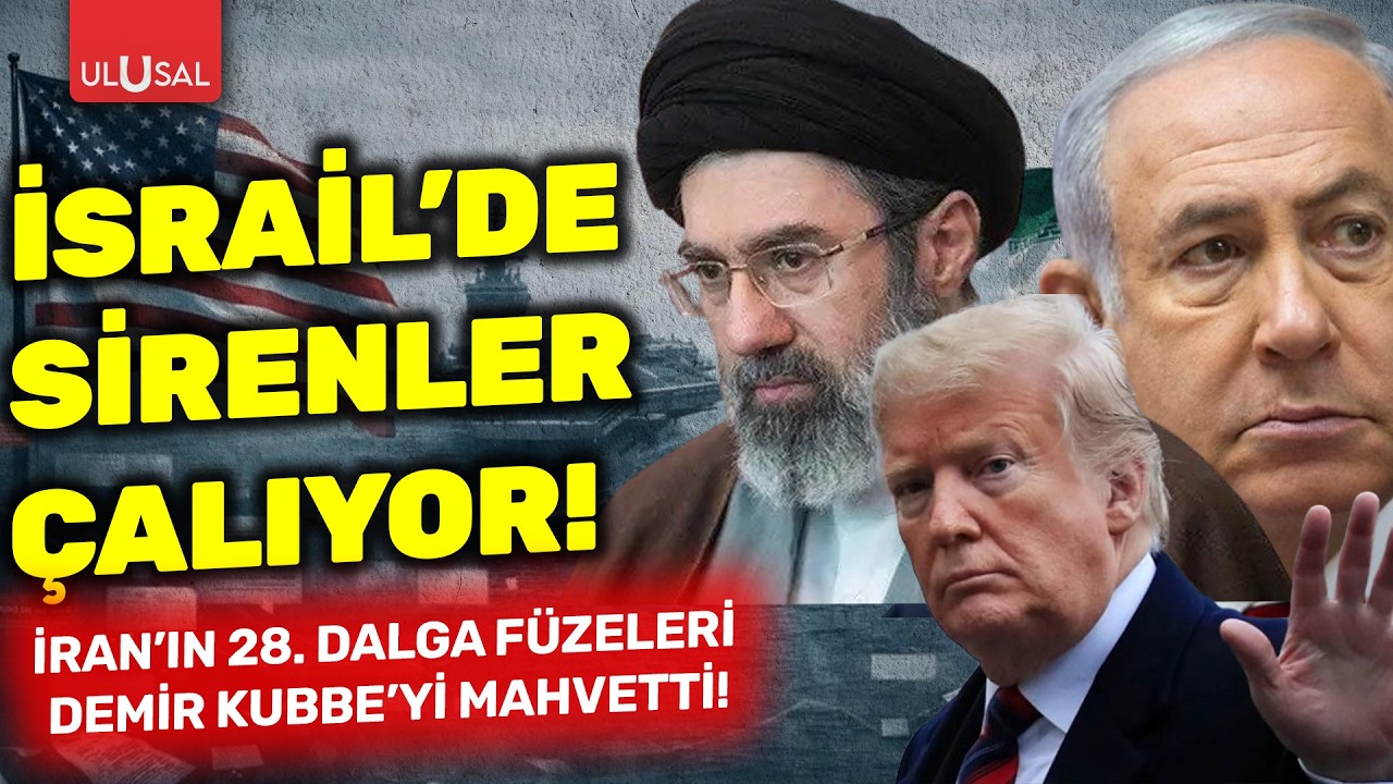İsrail'de sirenler çalıyor! İran’ın 28. Dalga Füzeleri Demir Kubbe’yi mahvetti | Hazar Vural