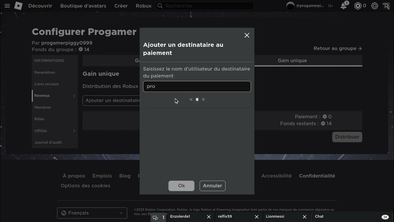 Tuto comment donner des robux a des gens qui rejoindre votre groupe YouTube