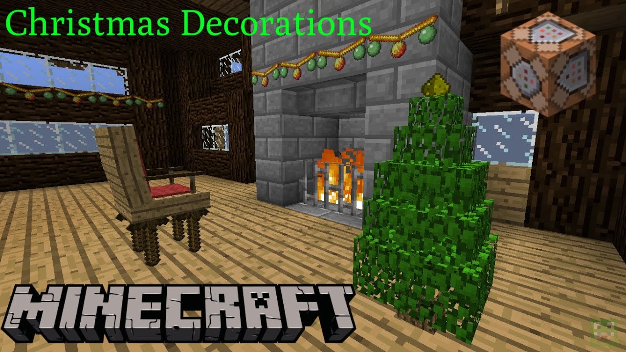 Minecraft 1 11 Christmas Decorations Only Two Commands No Mods