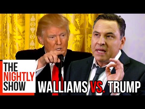 Donald Trump’s Press Conference is Gatecrashed by David Walliams for The Nightly Show