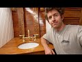 Woodwork and Varnish inside a wooden sailing yacht.