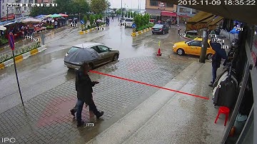 Line crossing and People counting demo