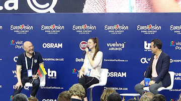 Eurovision Press Conference: Ieva Zasimauskaite (Lithuania, Lisbon 2018)