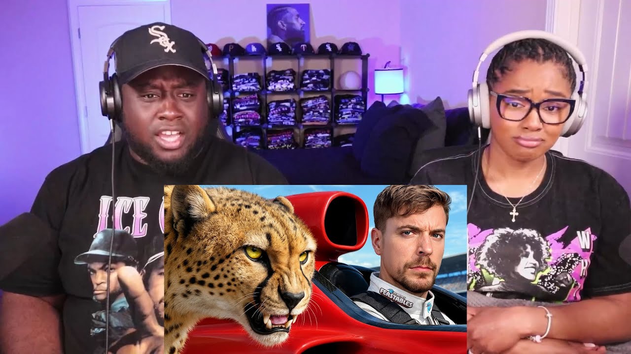Kidd and Cee Reacts To World's Fastest Car Vs Cheetah