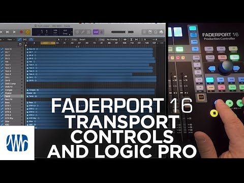 PreSonus–Transport Controls with FaderPort 16 and Logic Pro