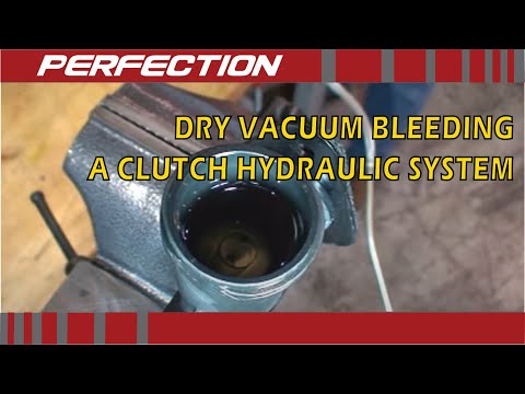 Dry Vacuum Bleeding a Clutch Hydraulic Release System