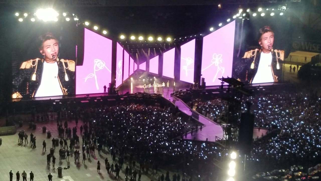 BTS CITIFIELD CONCERT (FANCAM FROM BLEACHERS), OPENING 3 SONGS - IDOL, SAVE ME, AND IM FINE