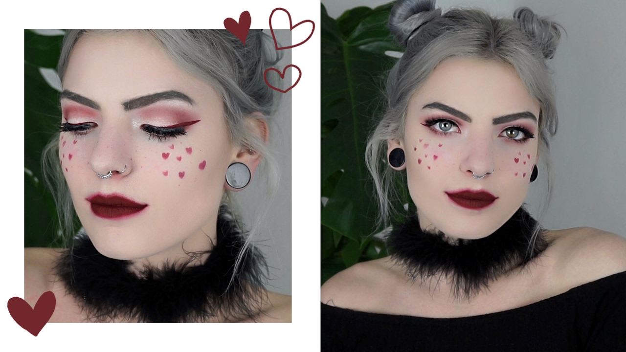 ♡ VALENTINES DAY HEART FRECKLES MAKEUP TUTORIAL ♡ 