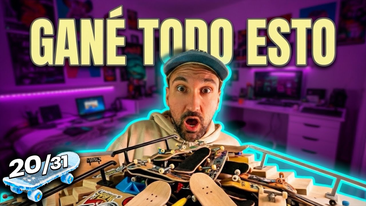 Me llevé un premio gigante… y ahora pongo a prueba cada marca de fingerboard