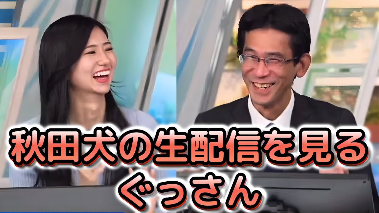 【大島璃音×山口剛央】完全にネコ派と言いながらも、たまにYoutubeで、秋田犬の生配信を見てるという予報士さん【ウェザーニュース切り抜き】