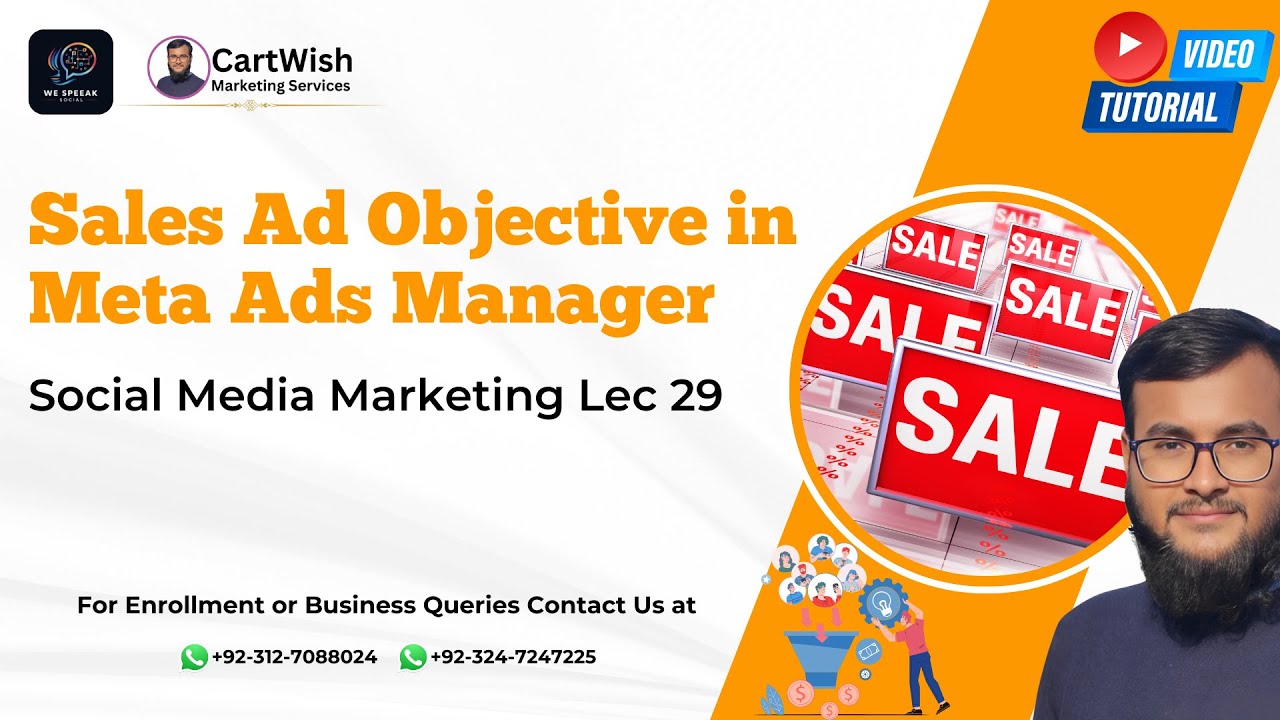 Social Media Marketing Lec 29 | Sales Ad Objective in Meta Ads Manager ...