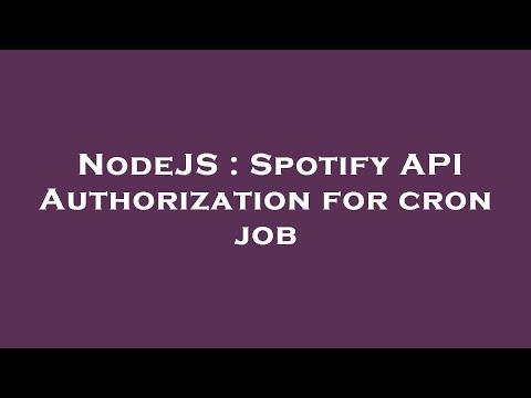 NodeJS : Spotify