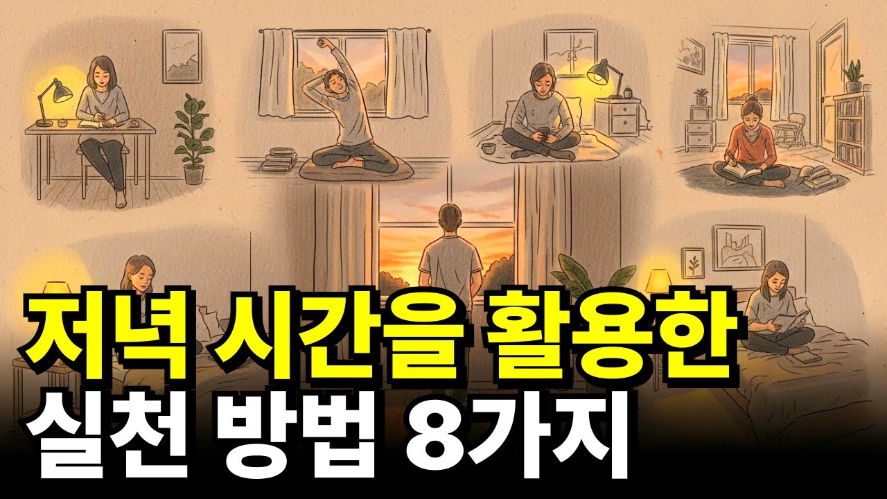 퇴근 후 저녁 시간을 활용한 나만의 실천 방법 8가지 (시간을 낭비하지 마세요)