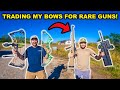 Trading My BOWS for RARE GUNS at the STORE!!! (Best Idea Ever)