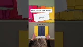 what color is your name, Elle, Emme, Emmy? (by request!) 🟨 #synesthesia
