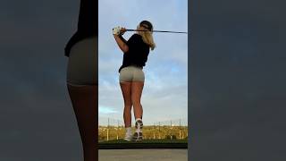 Amazing Golf Swing you need to see | Golf Girl awesome swing | Golf shorts | 𝐄𝐁𝐎𝐍𝐘 𝐏𝐎𝐈𝐍𝐓𝐎𝐍
