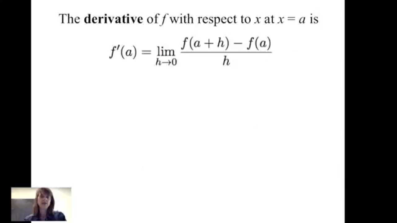 Instantaneous Rate of Change_1st Derivative YouTube