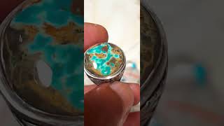 Pirus Persia Abdul Rozaq blue fancy ring perak