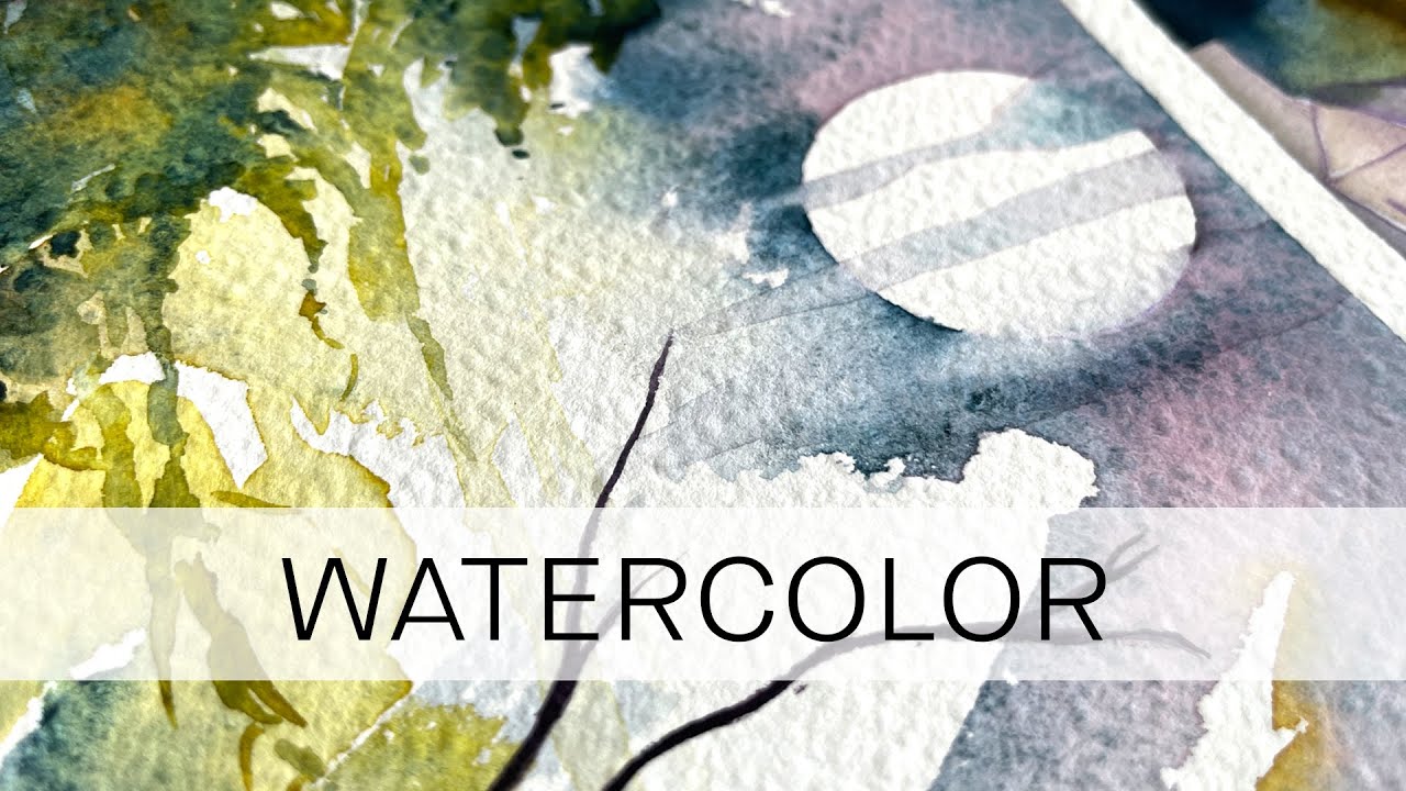 embracing spontaneity - atmospheric watercolor landscape