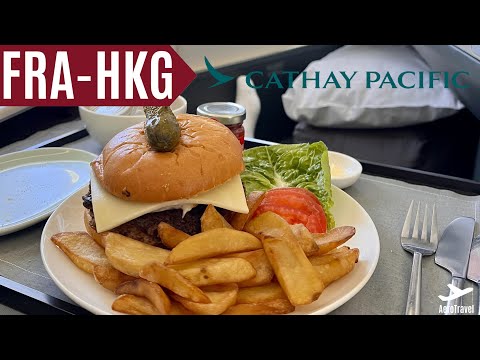 CATHYAY PACIFIC BUSINESS CLASS FRANKFURT - HONG KONG | AIRBUS A350-1000 | TRIPREPORT 4K ULTRA HD
