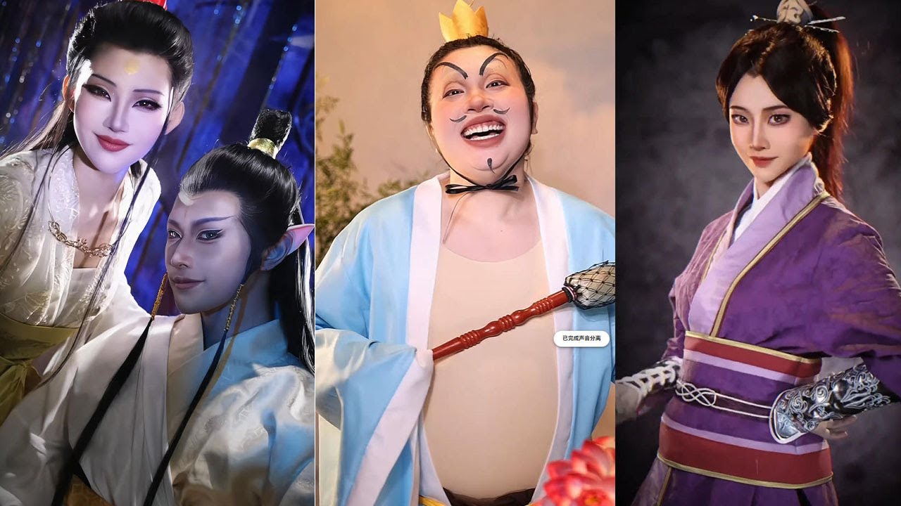 找了哪吒的幾位人物之後，很多寶寶想看殷夫人#挑战100个反派角色 #makeup #makeupchallenge #cosplay #搞笑