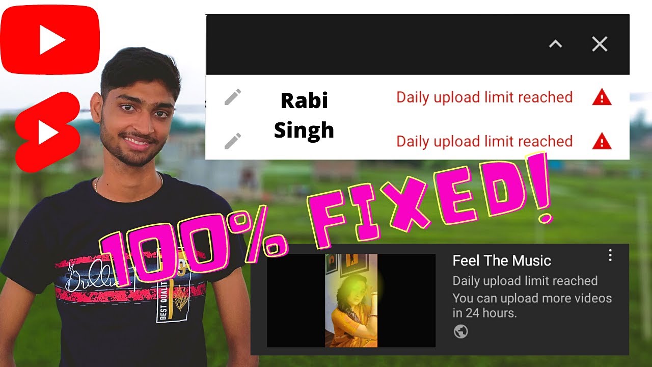 🔴Daily upload limit reached you can upload more video in 24 hours